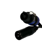 DH-UPX U-Ground to powerCON & XLR Hybrid Cables